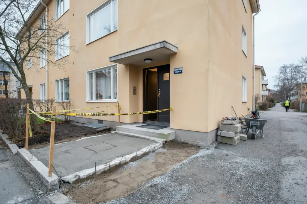 rivning av betongtrappa och entr parti i sundbyberg